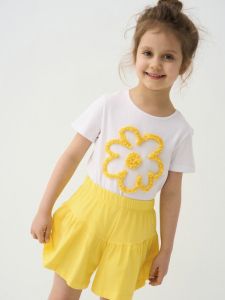 Комплект для девочки: футболка, шорты