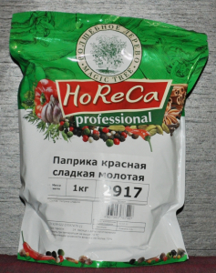 HORECA ПАКЕТ 1 КГ ПАПРИКА КРАСНАЯ МОЛОТАЯ