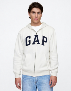 Relaxed Gap Logo Zip Hoodie