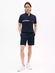 Embroidered Stripe Regular Fit Polo