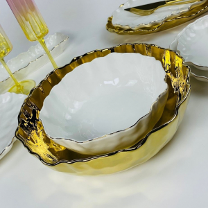 305-279 Набор из 2 салатников 23/30,5см ВАНЕССА ЗОЛОТО в под.уп.(х6)Фарфор