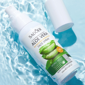 Освежающий увлажняющий спрей для лица и тела с Алоэ Вера Sadoer, 100 мл.