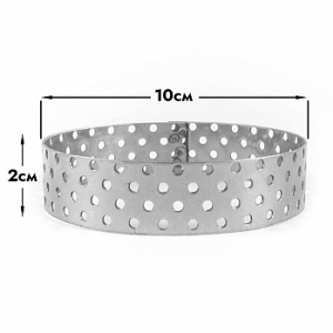 Форма для выпечки, кольцо перфорированное d=10 см, h=2 см