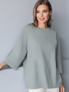 Свободная футболка из эластичного хлопка