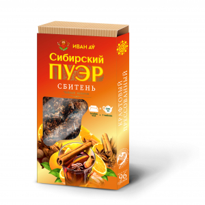 “Сибирский пуэр” сбитень, плиточный, 96г
