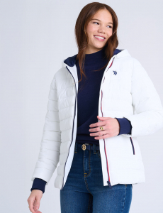 QUILTED SKI JACKET WITH HOOD