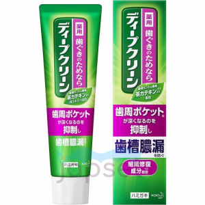 KAO Deep Clean Toothpaste Противовоспалительная и укрепляющая зубная паста, со вкусом зеленого чая и мяты, 100 гр