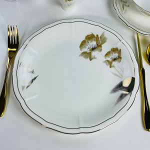 145-650 Набор из 6 тарелок 27см КАМИЛЛА в под.уп.(х5)Костяной фарфор