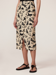 Юбка-карандаш с эффектным принтом