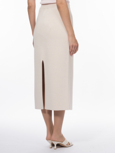 Юбка жаккардовой вязки из хлопковой итальянской пряжи