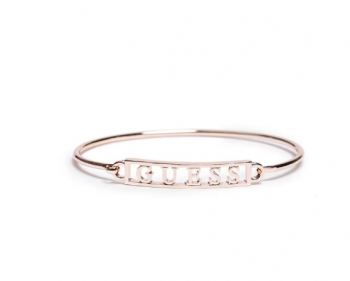 Rose Gold-Tone Logo Bangle