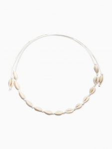 Чокер из ракушек «Морской», белые, 90 см