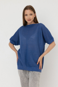 Джемпер из льна 4-310 гиацинт