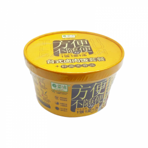 Рис быстрого приготовления со вкусом тушеной свинины в тайваньском стиле LeiQia, 169 г