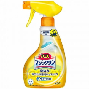 KAO Bath Magiclean Пенящееся чистящее и дезодорирующее средство для ванной с ароматом цитрусов, с антибактериальным эффектом, 350 мл