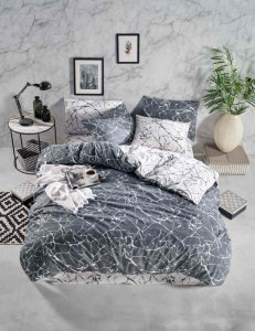 КПБ EFOR RANFORCE (MARBLE GRI) семейный