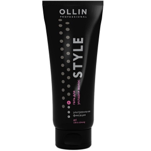 Гель для укладки волос ультрасильной фиксации Ollin Style Gel Ultra Strong 200 мл