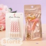 Комплект свечей цифра -7-(Mrs. Pink) + 1 упаковка Pink (10 шт.)