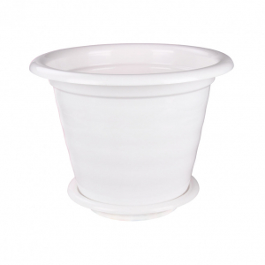 Горшок Виола+под.10л белый М-1347