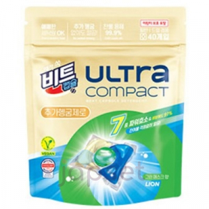 Ultra Compact No Added Rinsing Жидкое средство для стирки, Лесные травы, быстрая стирка, с кондиционером, капсулы, 8 гр х 40 шт