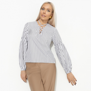 Блуза с акцентными рукавами, Вечный тренд