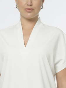 Блуза с коротким рукавом из вискозного трикотажа