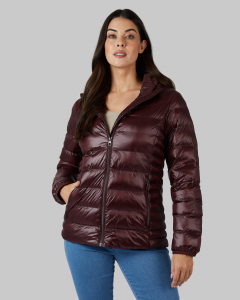 WOMEN'S SHINY HOODED JACKET