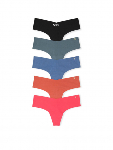 5-Pack No-Show Thong Panties