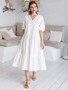 Платье из легкого хлопкового поплина