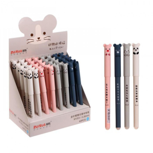 Ручка гелевая со стираемыми чернилами, стержень синий 0.35 мм, корпус МИКС (штрихкод на штуке)