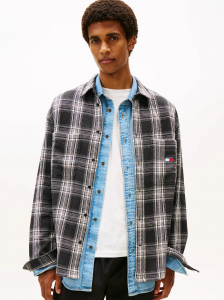 Tommy Jeans Relaxed Brushed Plaid Shirt
