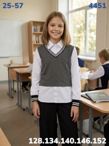 Джемпер 4451 серый