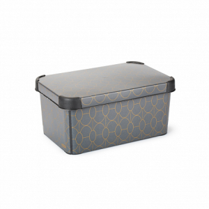 Коробка декоративная DECO'S STOCKHOLM IML DOTS S