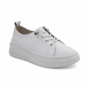 Женские туфли из натуральной кожи Р018-1 белые