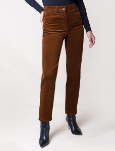 Брюки из эластичного микро-вельвета