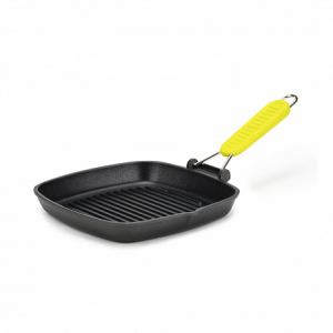 Гриль Saporelax 26x26см со складной силиконовой ручкой GREEN