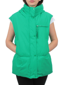 23129 GREEN Жилет утепленный женский (100 гр. холлофайбер)