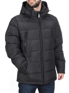 4707 BLACK Куртка мужская зимняя ROMADA (200 гр. холлофайбер)