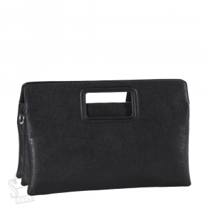 Сумка женская кожаная 8040Q black Polina&Eiterou