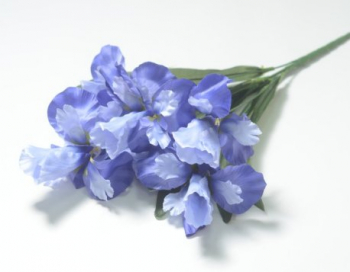 Искусственные цветы, Ветка в букете ирис огромный 7 голов (1010237)