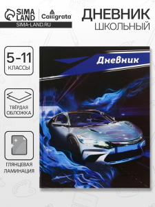 Дневник школьный для 5-11 классов, «Серая тачка», твёрдая обложка 7БЦ, глянцевая ламинация, 48 листов
