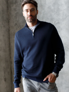 Джемпер жаккардовой вязки из пряжи двух оттенков