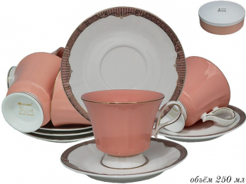 122-005 Чайный набор 250 мл 12пр. в под.уп.(х6)Фарфор