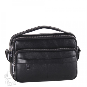 Сумка мужская кожаная 2071BSH black Heanbag