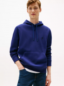 Embroidered Logo Interlock Hoodie