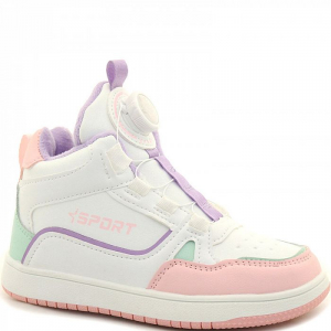 A7776-13 бел Ботинки деми для девочек (31-36)/8