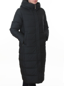 2037 DK. GREEN Пальто зимнее женское (200 гр. холлофайбер)