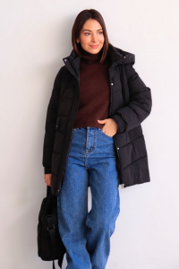 15370 Куртка демисезонная чёрная (остаток: 42)