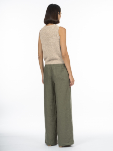 Прямые свободные брюки изо льна