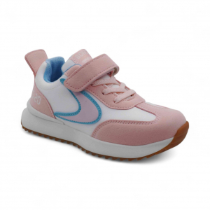 Кроссовки А763-13 бело розовые